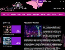 Tablet Screenshot of klubkristall.com